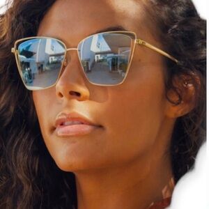 Diff Eyewear gold sunglasses